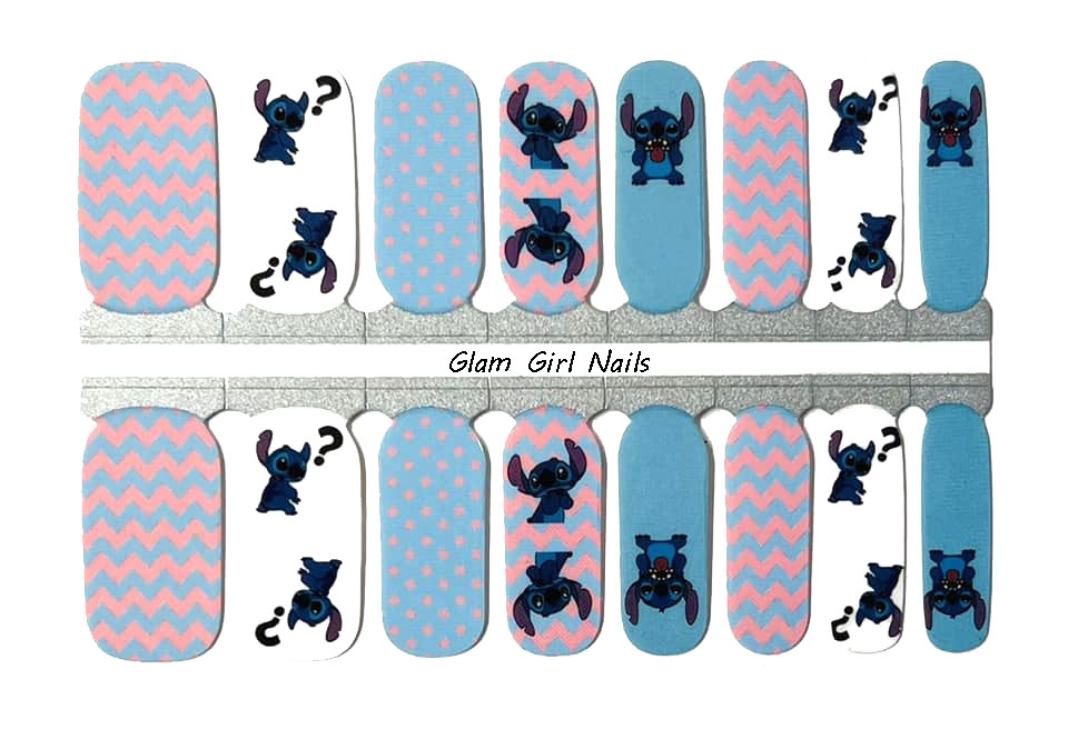 Lilo and Stitch Nail Wraps - Glam Girl Nails